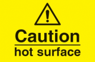 caution hot surface 