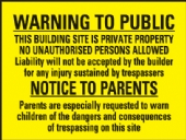 warning to public