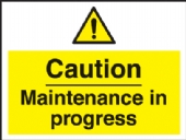 caution maintenance in progress 