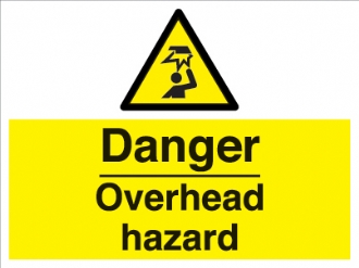 danger overhead hazard 