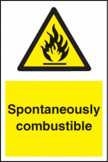 spontaneously combustible