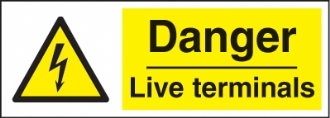 warning danger live terminals 