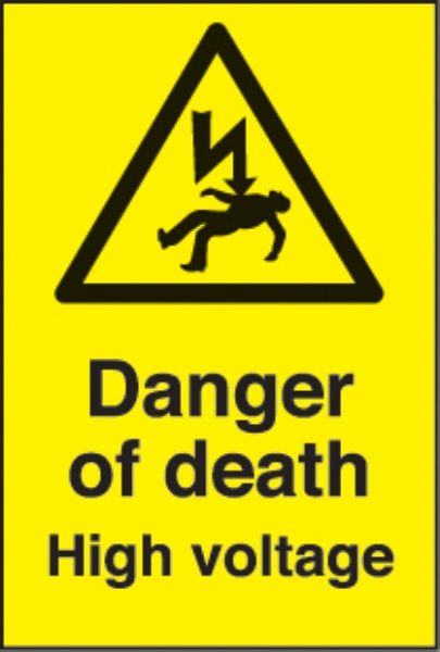 danger of death - high voltage 