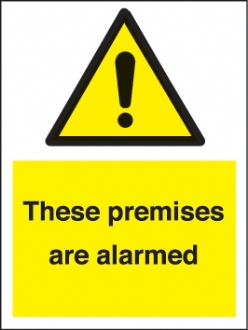 these premises are alarmed 