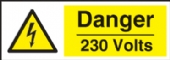 danger 230 volts  