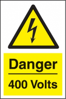 danger 400 volts 