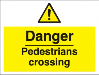 danger pedestrians crossing 