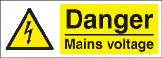 danger mains voltage 