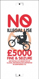 no illegal use of motorcycles