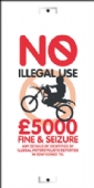 no illegal use of motorcycles
