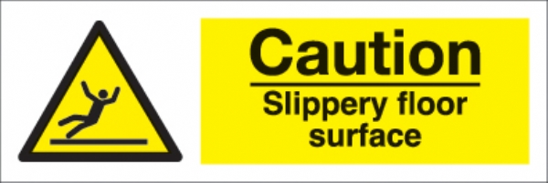 caution slippery floor surface 