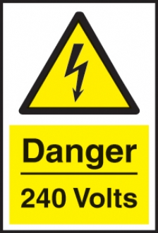 danger 240 volts 