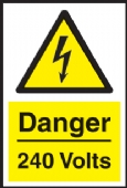 danger 240 volts 