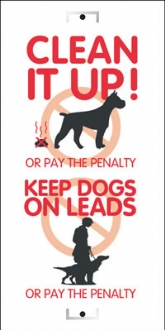 clean it up/keep dogs on leads