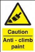 caution anti-climb paint 