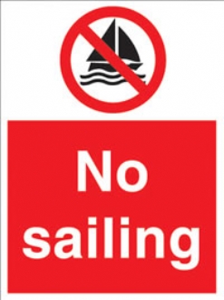 no sailing 