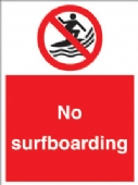 no surfboarding 