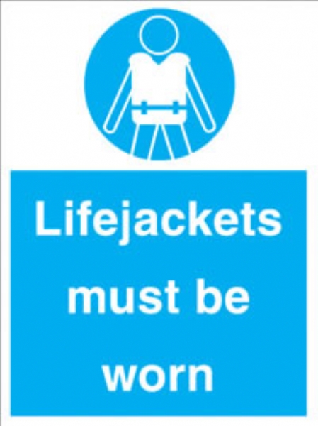 lifejackets must be worn 