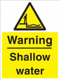 warning - shallow water 