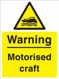 warning - motorised craft 