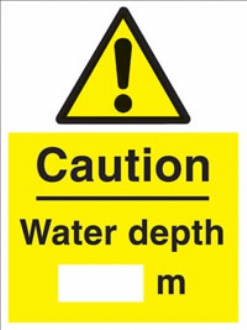 warning - water depth 