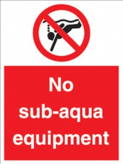 no sub aqua equipment 
