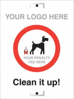 clean it up! ADD own penalty fee/ logo