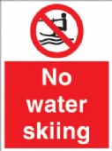 no water skiing 