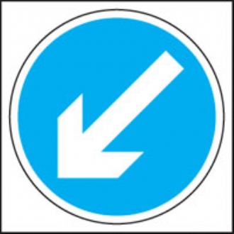 left diagonal arrow 