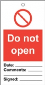 do not open   