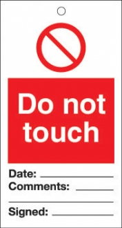 do not touch  