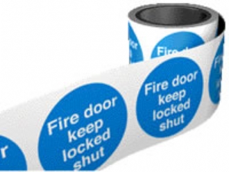fire door keep locked shut on a roll