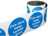 fire door keep locked shut on a roll
