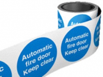 automatic fire door keep clear 