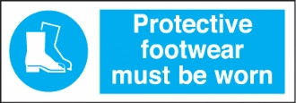 protective footwear must be worn 