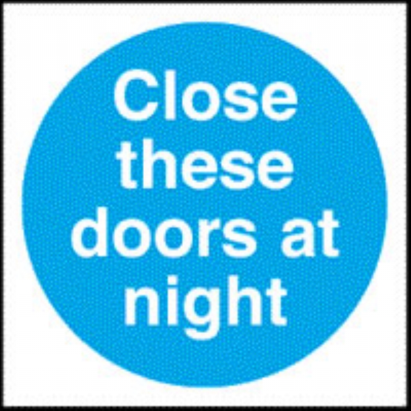 close these doors at night 