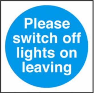 please switch off lights 