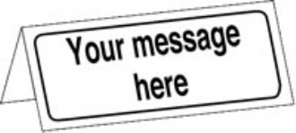 single desk-top blank - with text