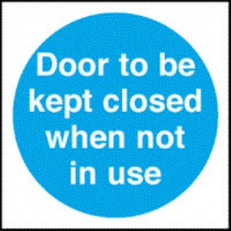 door to be kept closed 