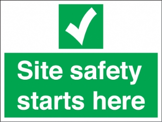 site safety starts here 