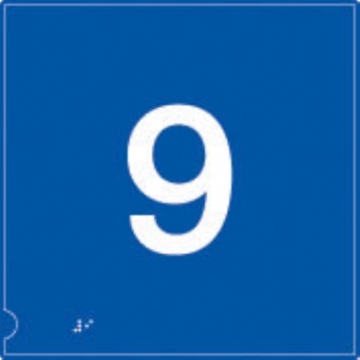no.9 (white & blue) 