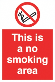 this is a no smoking area 