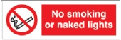 no smoking or naked lights  
