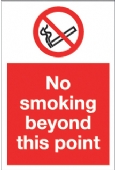 no smoking beyond this point  