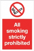 all smoking strictly prohibited  