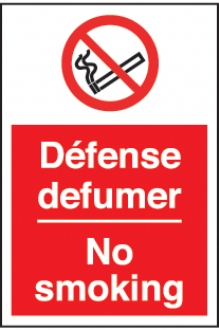 defense defumer no smoking 