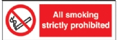 smoking strictly prohibited 