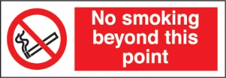 no smoking beyond this point 
