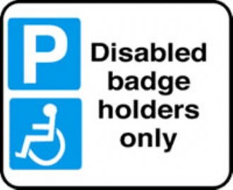 disabled parking only without channel 