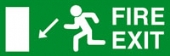 fire exit diagonal down left 